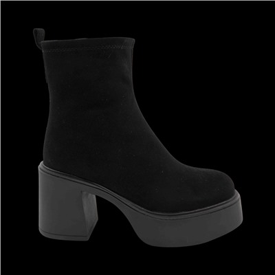 Ботинки из натуральной кожи на меху РМ-094-2 черные