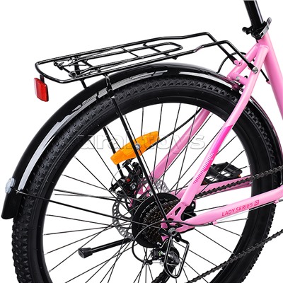 Велосипед 26" Rocket lady Steel 26, цвет розовый, размер 17"