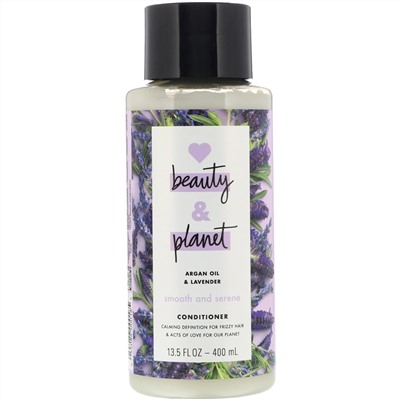 Love Beauty and Planet, Кондиционер Soothe & Serene, «Аргановое масло и лаванда», 400 мл