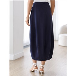 Юбка тюльпан с разрезом скроенная по косой из плотного лиоцелла