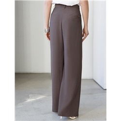 Брюки палаццо с защипами из плотного лиоцелла