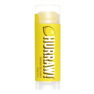 Hurraw! Balm, бальзам для губ, лимон, 4,8 г (0,17 унции)