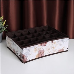 Органайзер для хранения белья Доляна «Астра», 16 ячеек, 36×28×12 см, МИКС