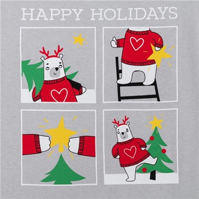 Пижама женская (футболка и шорты) KAFTAN «Мишки» размер 52-54