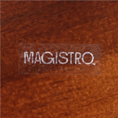 Блюдо фарфоровое для подачи Magistro «Галактика», 27×12.5 см, чёрный