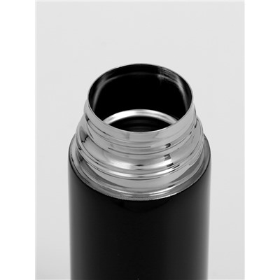 Термос, 500 мл, Пуля «Патрон», сохраняет тепло 12 ч, 25×6.5 см, чёрный