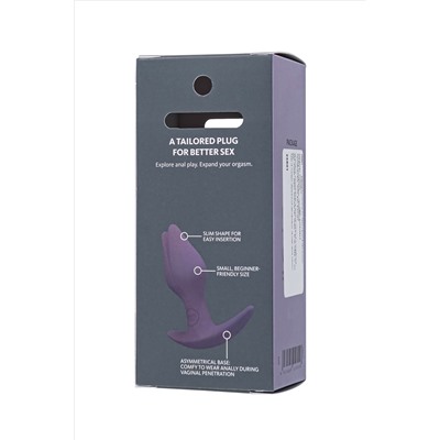 Фиоелетовый анальный стимулятор Bootie Fem - 8,5 см.
