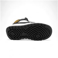 Зимние кроссовки на меху А7187-6 черно белые