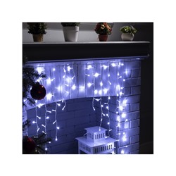 Гирлянда «Бахрома-арка» 1×1 м, IP20, прозрачная нить, 126 LED, свечение белое, 8 режимов, 220 В