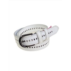 Ремень женский  из искусственной кожи, цвет белый