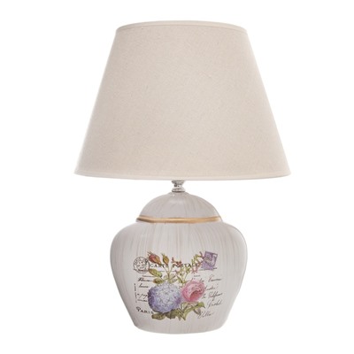 Настольная лампа с абажуром RISALUX «Сити», Е27, 40 Вт, 30×30×43 см