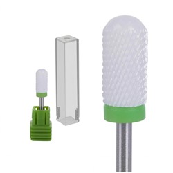 Nail Art Фреза керамическая цилиндр, зеленый 13273