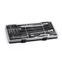 Набор чертежный из 12-и предметов, футляр