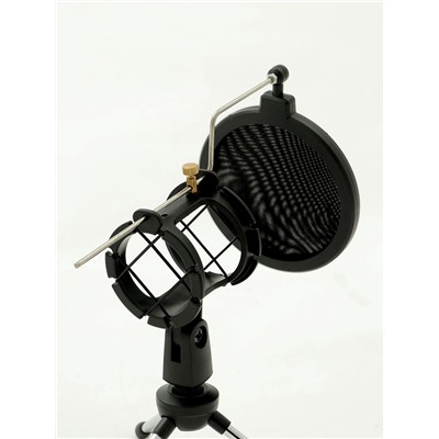 Микрофонная стойка настольная с поп-фильтром