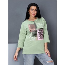 Футболка "Диара" (Фисташковый)