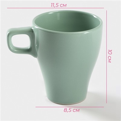 Кружка Доляна Coffee break, 280 мл, керамика, бирюзовая