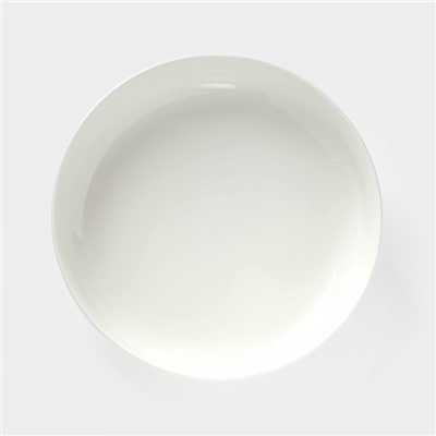 Блюдо керамическое для фруктов, d=20.5 см, цвет белый