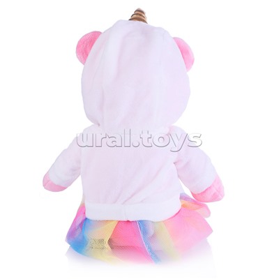 Мишка Молли в Худи Единорога и Юбке-Сетке, 21 см, в коробке