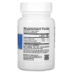 Lake Avenue Nutrition, коэнзим Q10, 100 мг, пирролохинолинхинон, 10 мг, 60 растительных капсул