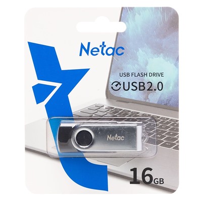 Флэш накопитель USB 16 Гб Netac U505 (black/silver)