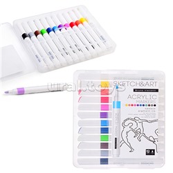 Набор маркеров акриловых "Sketch&Art" 12цв