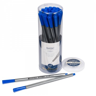 Ручка капиллярная (ФАЙНЛАЙНЕР) "BASIC" синяя 0.4 мм 36-0008 Bruno Visconti