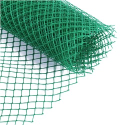 Сетка садовая, 1.5×5 м, ячейка ромб 15×15 мм, пластиковая, зелёная, Greengo, в рулоне