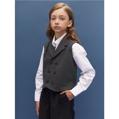 Жилет детский Amarobaby Study Smart, рост 128 см, цвет серый