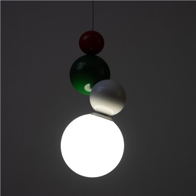 Светильник «Луиджи» LED 7 Вт 3000-6000К белый-зеленый-красный 12×29-129 см