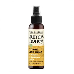 Тоник для лица с Мёдом и зеленым чаем для сухой и нормальной кожи Sunny honey (уц.)