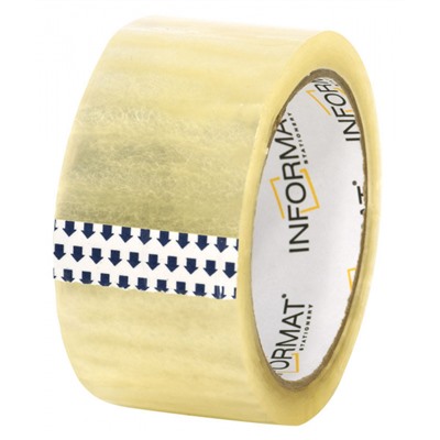 Клейкая лента 48 мм х 57 м прозрачная 45 мкм T4857-02 inФОРМАТ