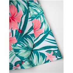 Комплект трикотажный для девочек: купальный костюм, юбка