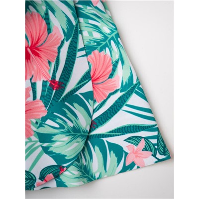 Комплект трикотажный для девочек: купальный костюм, юбка