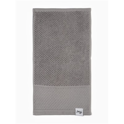 Полотенце махровое LoveLife «Ордос» 70×130 см, серое, 100% хлопок, 430 г/м²