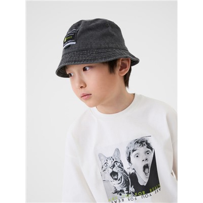 Панама текстильная джинсовая для мальчиков