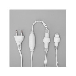 УЦЕНКА Гирлянда «Бахрома» 3×0.6 м, IP44, УМС, белая нить, 160 LED, свечение синее, 220 В