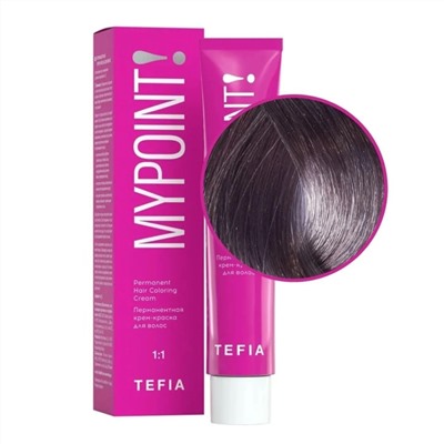 TEFIA Mypoint Пепельный корректор для волос / Permanent Hair Coloring Cream, 60 мл 19884