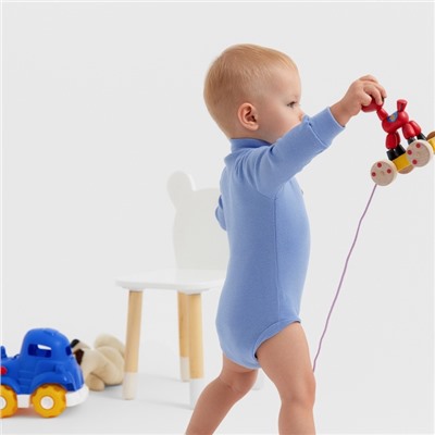 Боди - водолазка детская MINAKU, рост 62-68 см, пыльно-голубое