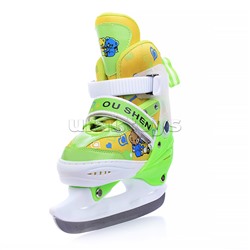 Коньки детские, размер S, зеленый