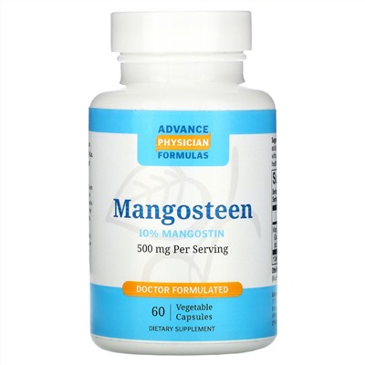 Advance Physician Formulas, Mangosteen, 500 mg, 60 Vegetable Capsules