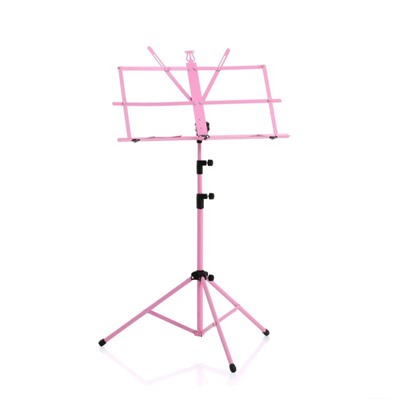 Пюпитр h=155 см, подставка для нот 50×28 см, розовый