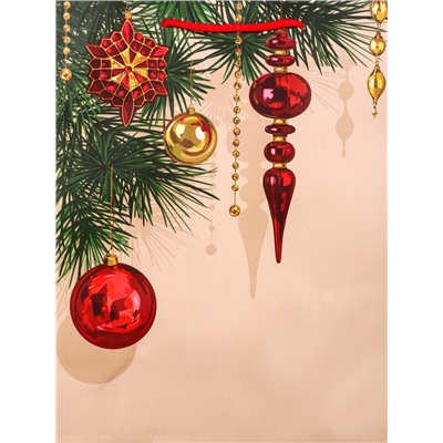 Пакет подарочный новогодний ламинированный, «Атмосфера Нового Года», 26×12×32 см