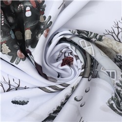 Шторы «Этель» Winter countryside, 145×260 см, 2 шт., 140 г/м²