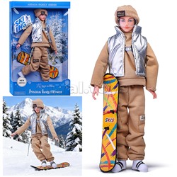 Кукла "Зимнии каникулы" с аксессуарами, в коробке