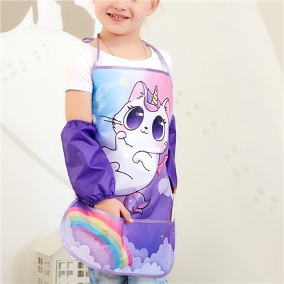 Фартук с нарукавниками детский Этель «Котик», 49×39 см