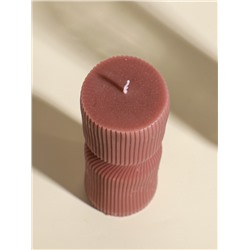 Свеча декоративная «Греция», капучино, 6×6×18 см