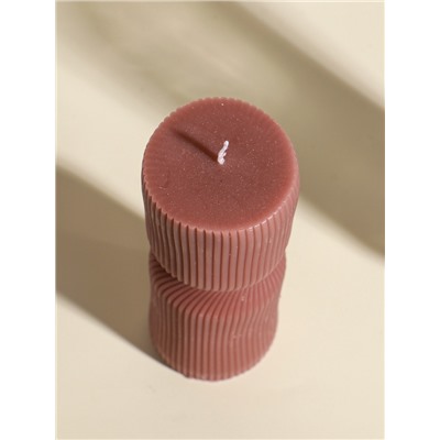 Свеча декоративная «Греция», капучино, 6×6×18 см