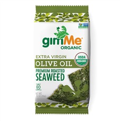 gimMe, Premium Roasted Seaweed, Extra Virgin Olive Oil, 0.35 oz (10 g)