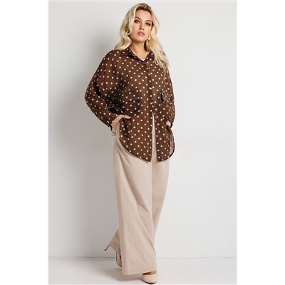 Блузка женская  9609/01/Коричневый