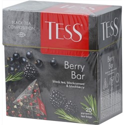 TESS. Pyramids Collection. BERRY BAR (черный) карт.упаковка, 20 пирамидки